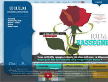 Tablet Screenshot of iulm.it